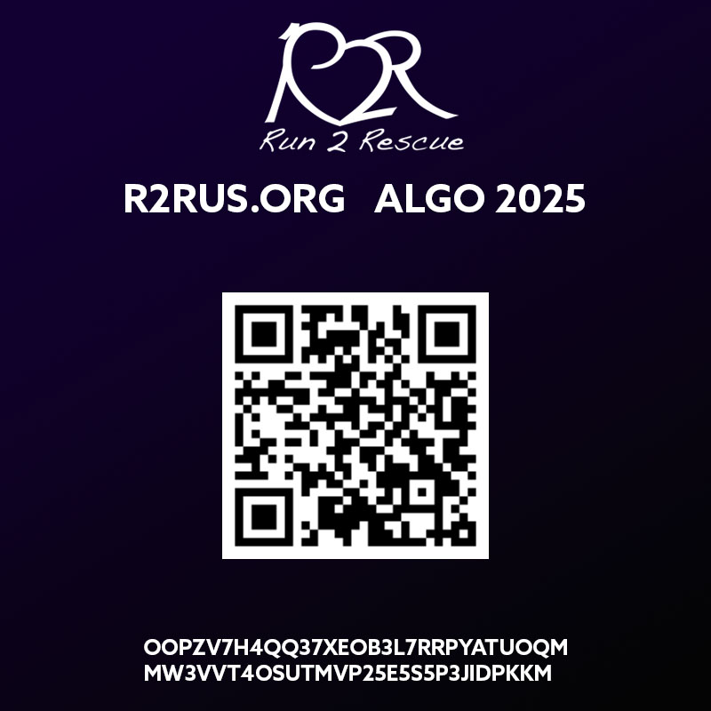 Donate Crypto to Charity Algorand ALGO QR Code
